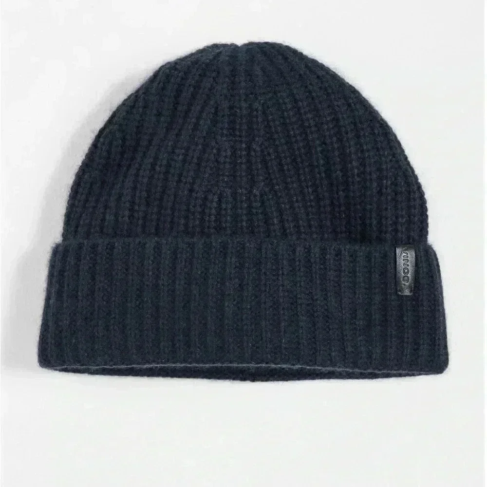 NWT VINCE Shaker Knit Beanie Blue